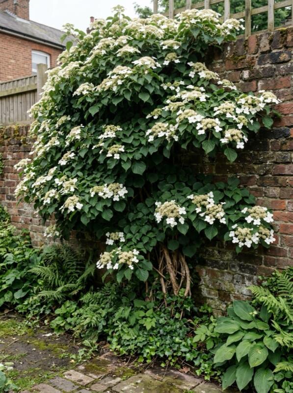 Climbing Hydrangea for Shade – climbing plant idea for UK gardens