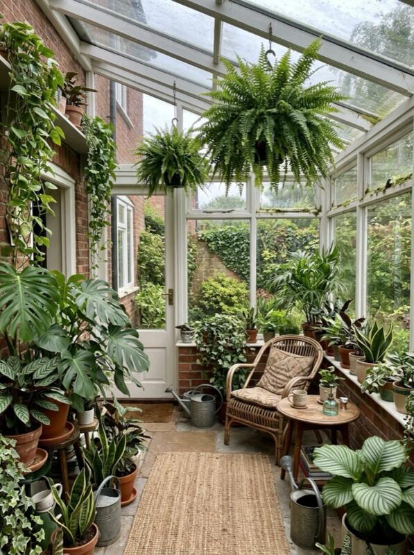 An Indoor Jungle of Plants – conservatory idea for UK homes