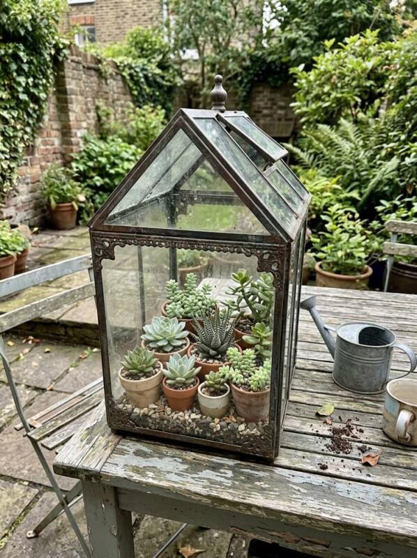 A Tabletop Greenhouse for Succulents – greenhouse idea for UK gardens