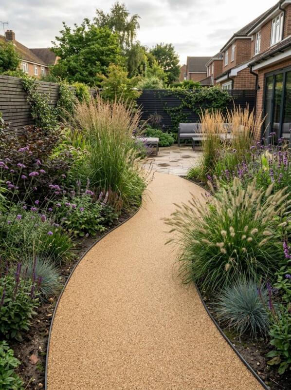 A Smooth Resin Bound Path – garden path idea for UK gardens