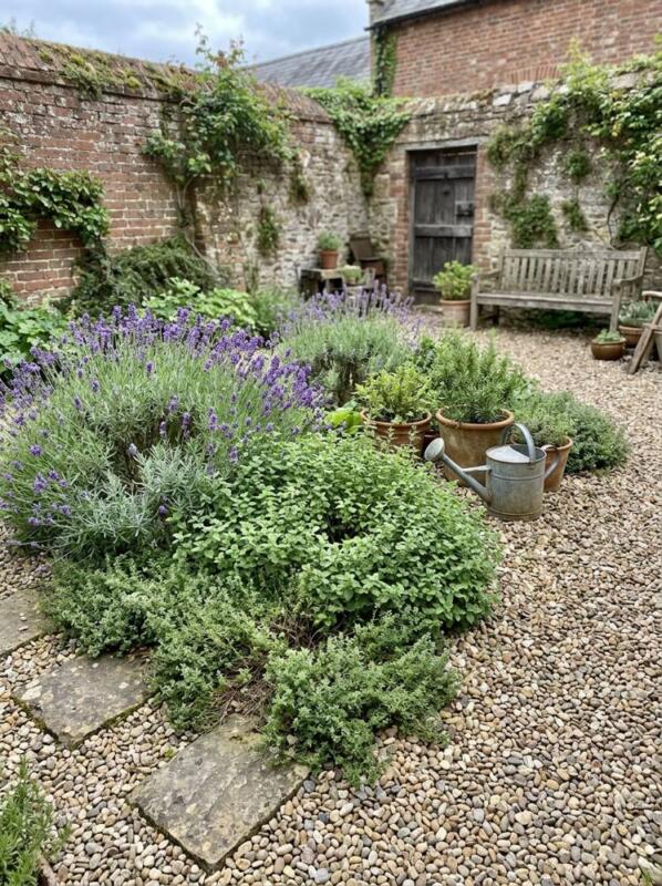 A Gravel Herb Garden – herb garden idea for small spaces