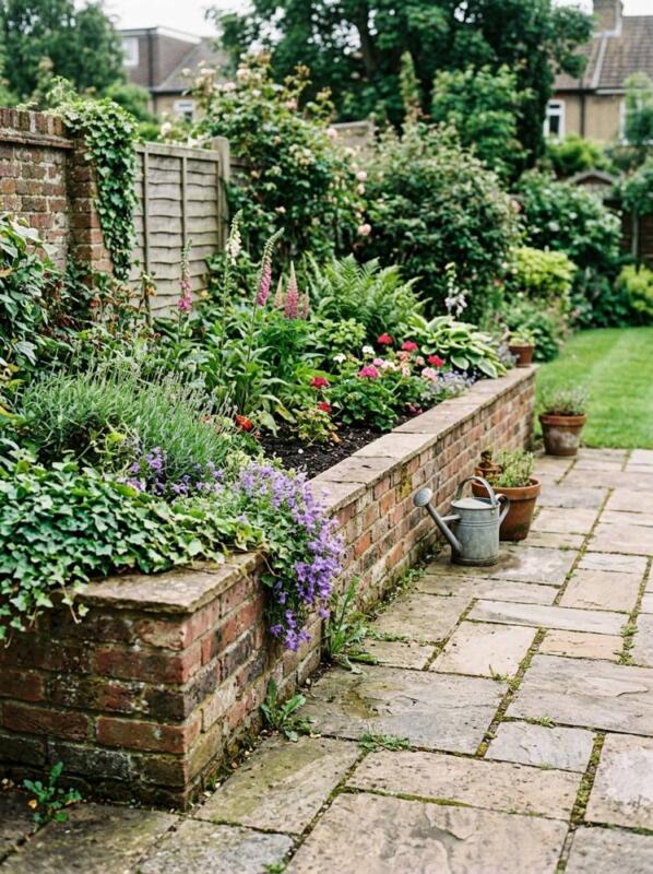 A Brick Raised Flower Bed – raised bed idea for UK gardens
