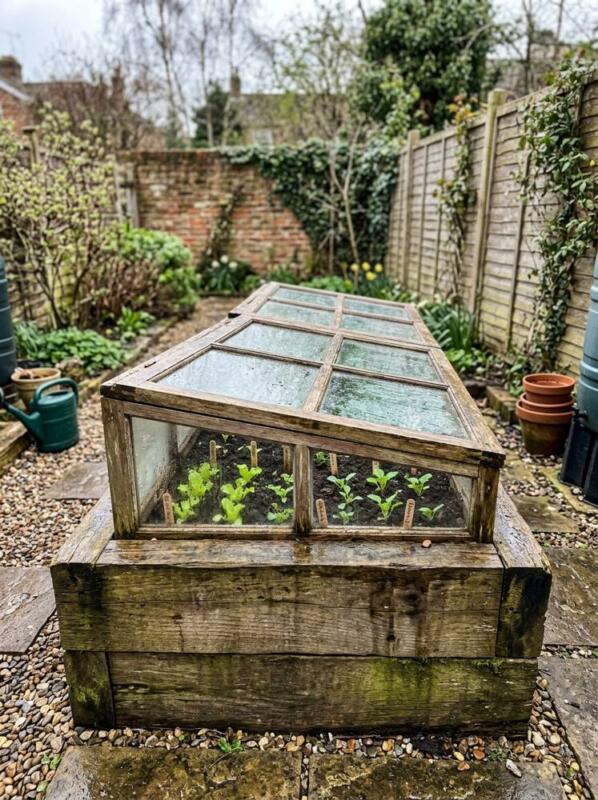 A Raised Bed with a Cold Frame Lid – raised bed idea for UK gardens