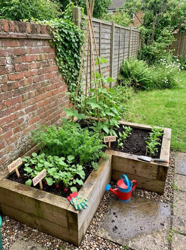 An L-Shaped Corner Bed – raised bed idea for UK gardens