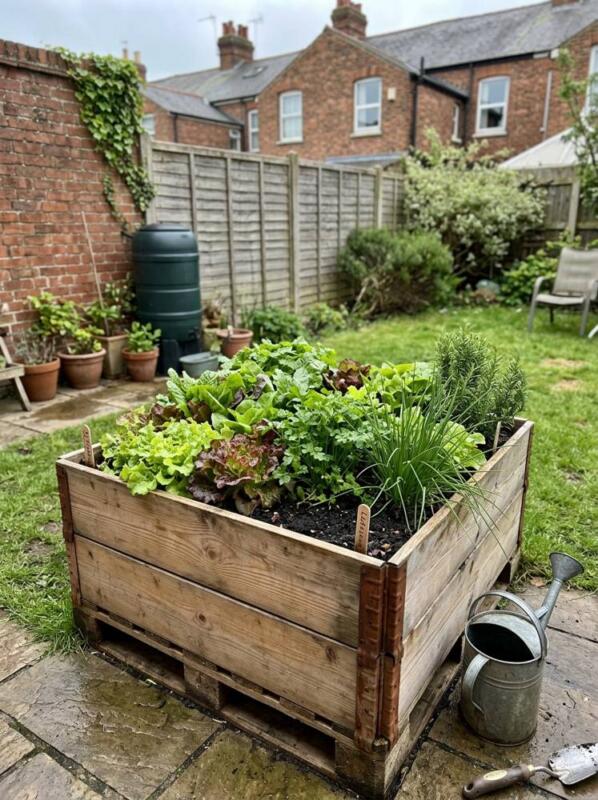 A Pallet Collar Raised Bed – raised bed idea for UK gardens