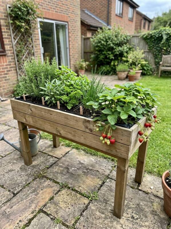 A Waist-Height Raised Planter – raised bed idea for UK gardens
