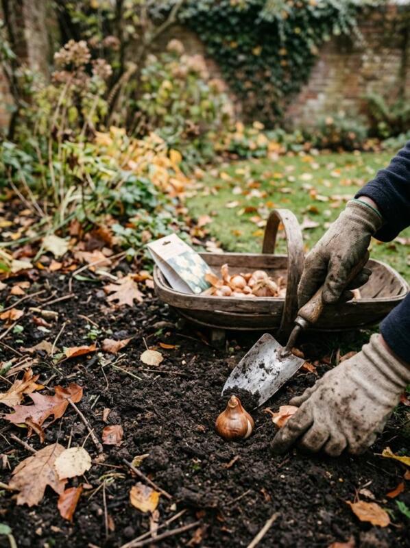 Planting Depth and Technique – spring bulb planting idea for UK gardens