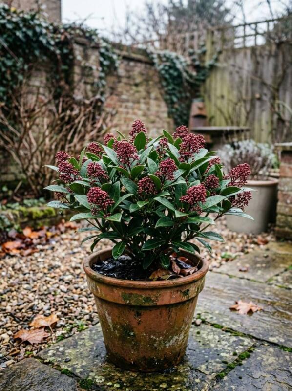 Skimmia Japonica – winter flowering plant for UK gardens