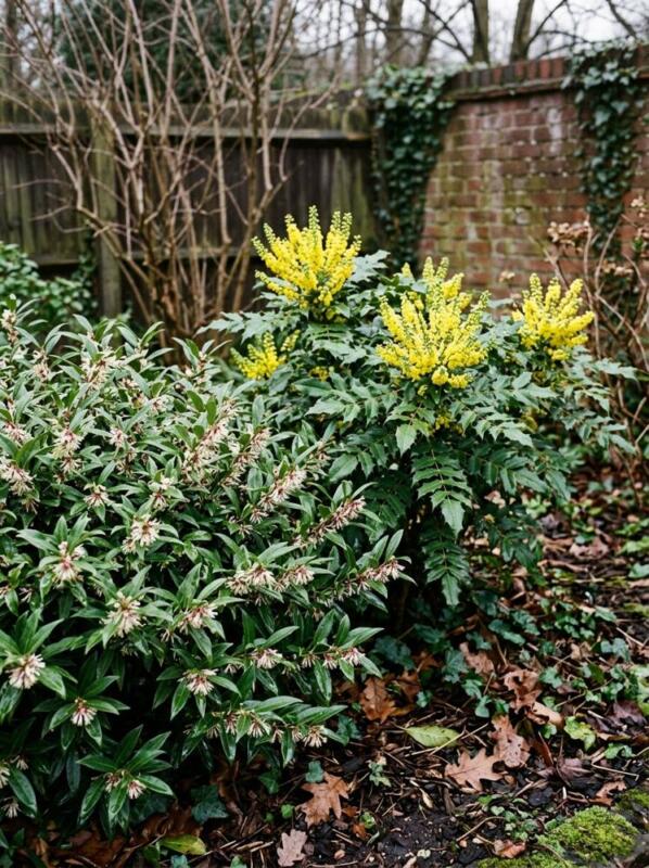 Scented Mahonia and Sarcococca – winter garden idea for UK gardens