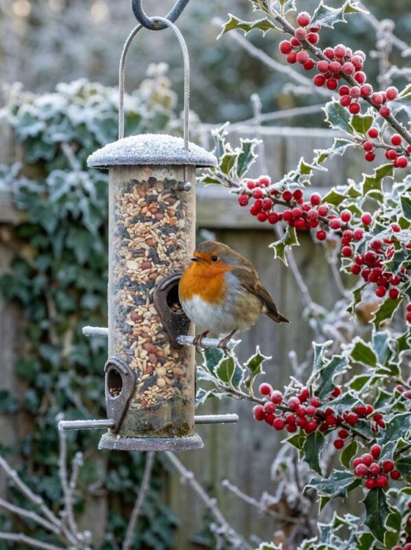 Feeders for the Garden Birds – winter garden idea for UK gardens